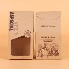 Load image into Gallery viewer, 1000 pcs 9x7.5x17cm candy box cookies Bread bag windows kraft paper gift packaging box candy packaging kids Birthday party White