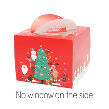 Load image into Gallery viewer, 100 set 4 inch cake box with window handle Kraft paper cheese cake box kids Birthday wedding home Party Circus soldier supply
